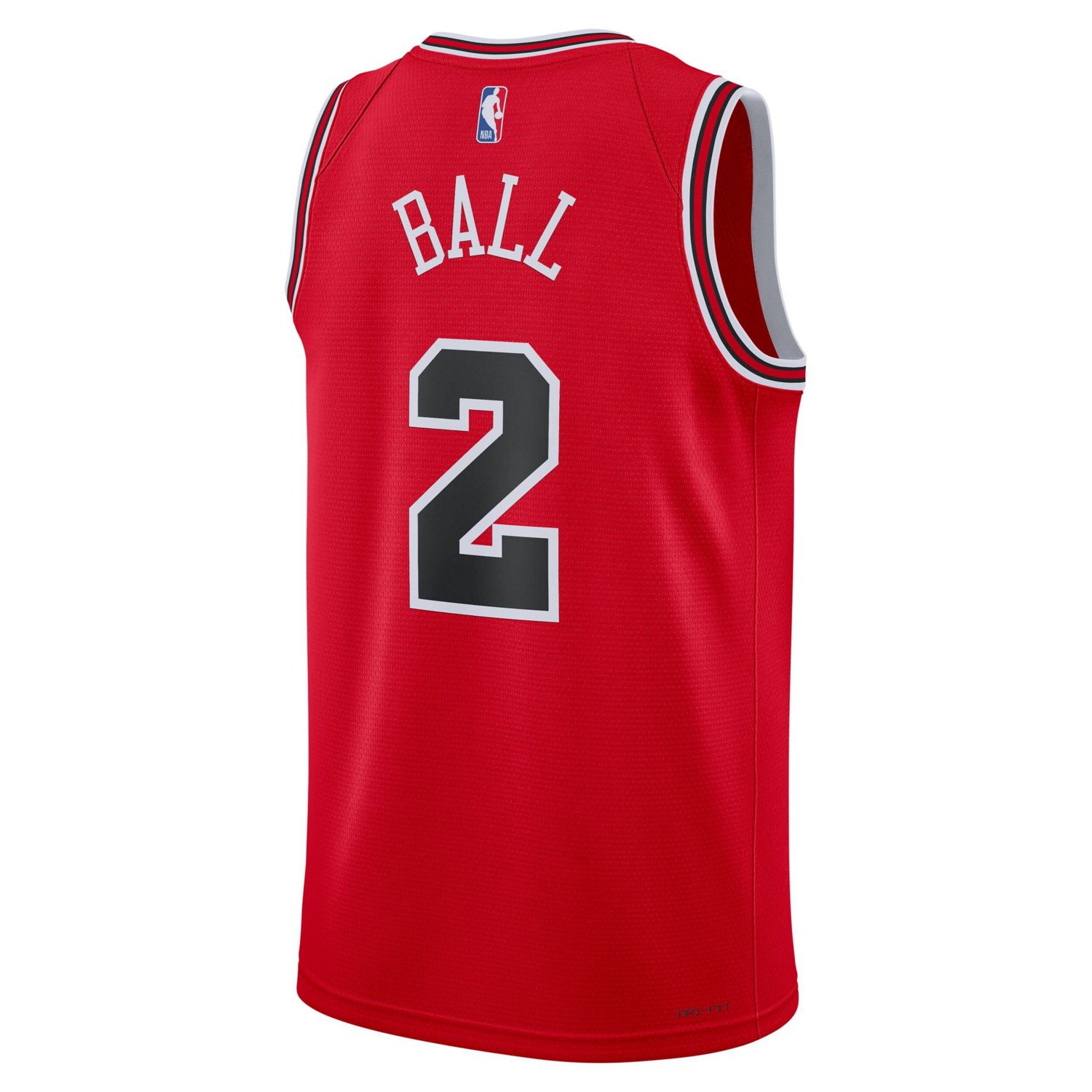 Unisex Nike Lonzo Ball Chicago Bulls Swingman Jersey - Icon Edition                                                              - view number 3