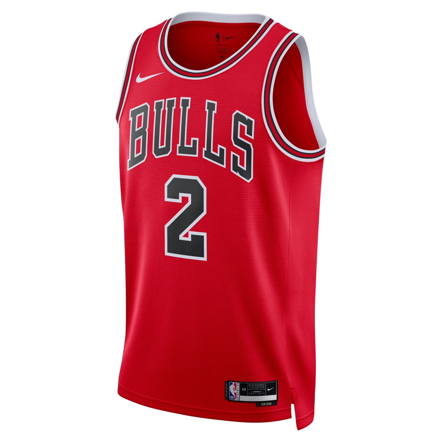 Unisex Nike Lonzo Ball Chicago Bulls Swingman Jersey - Icon Edition                                                              - view number 2
