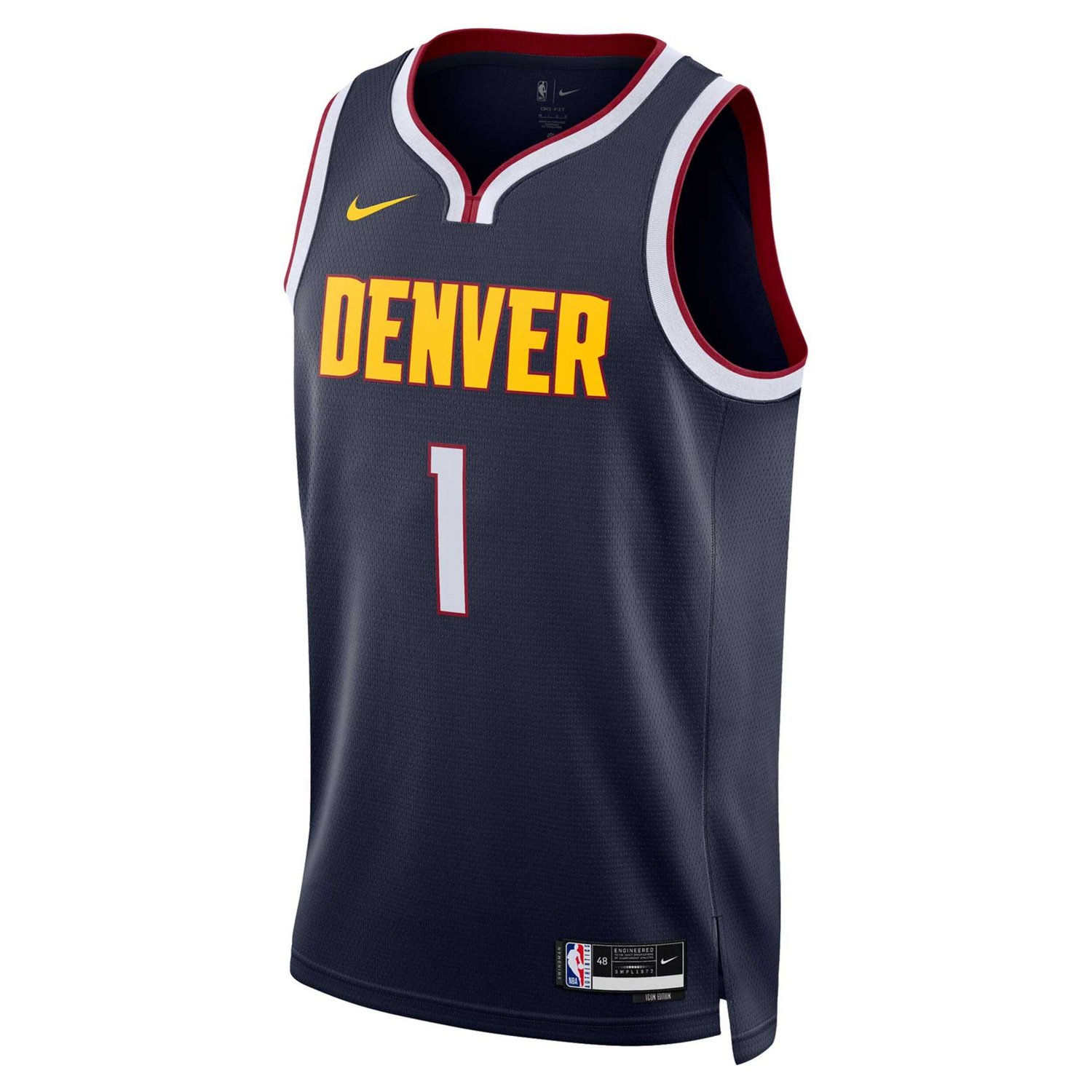 Unisex Nike Michael Porter Jr Denver Nuggets Swingman Jersey - Icon Edition - view number 2