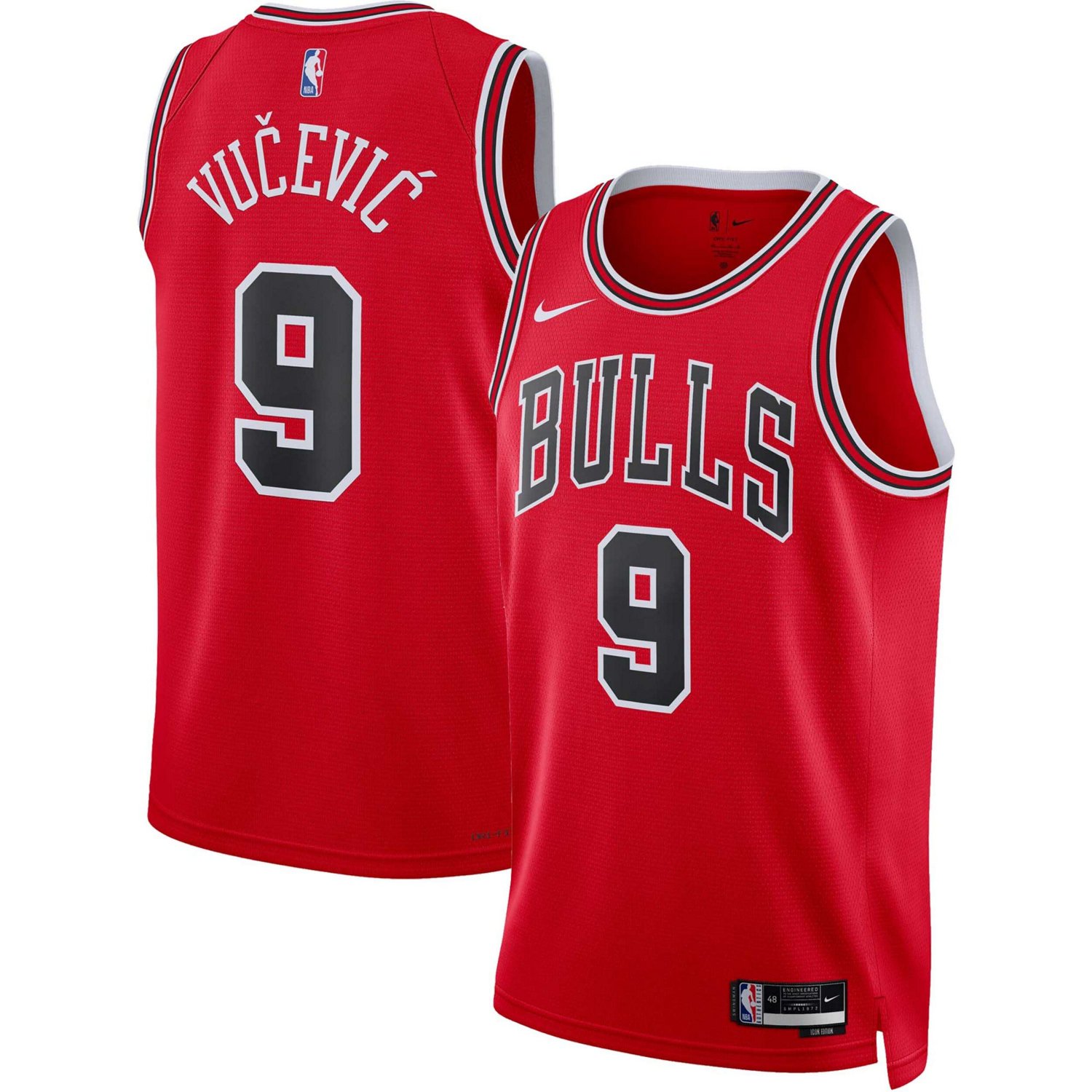 Unisex Nike Nikola Vucevic Chicago Bulls Swingman Jersey - Icon Edition