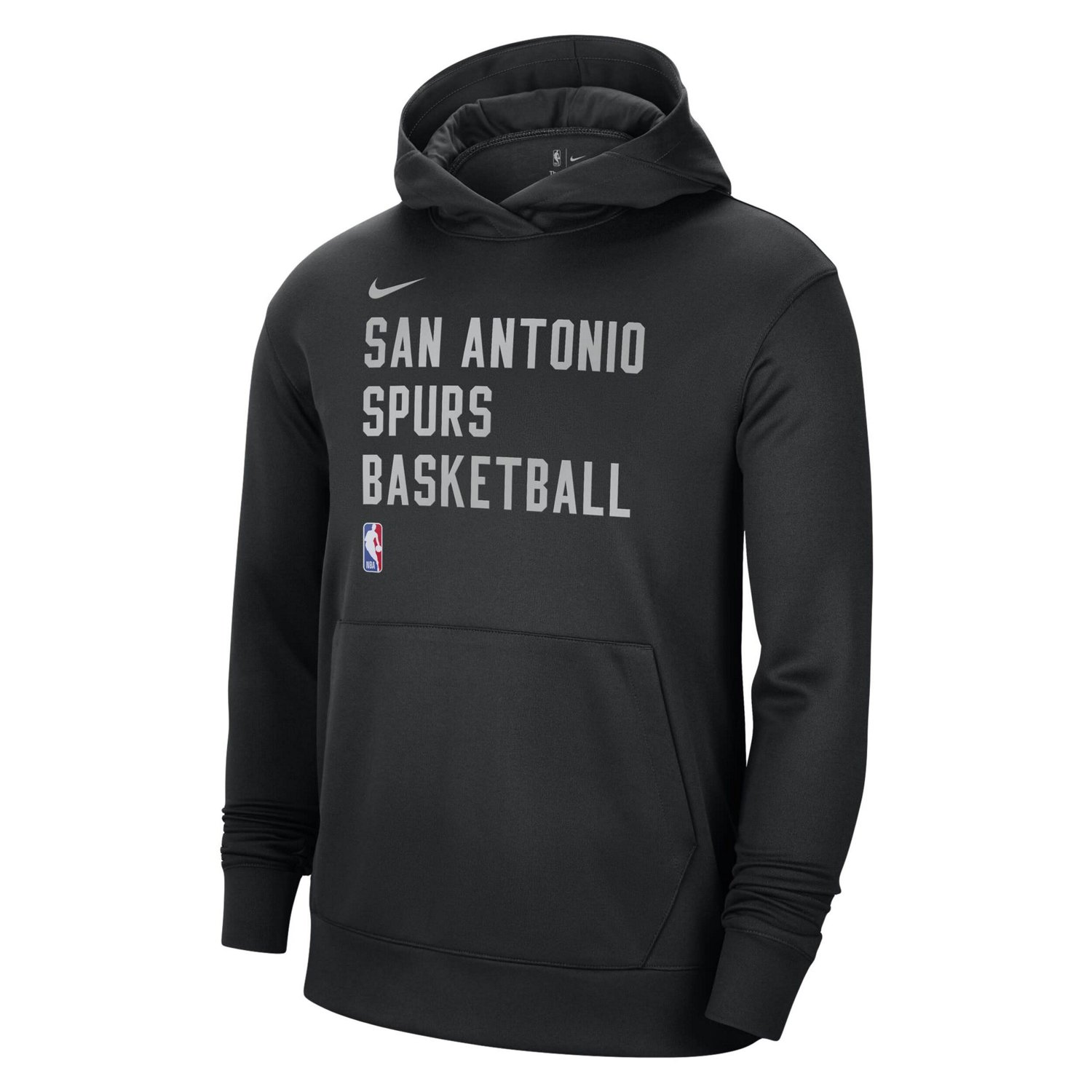 Unisex Nike San Antonio Spurs 2023/24 Performance Spotlight On-Court Practice Pullover Hoodie - view number 2