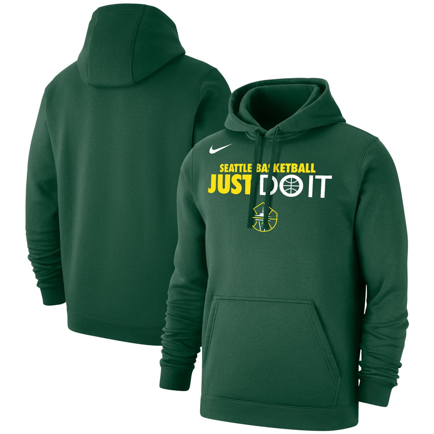 Unisex Nike Seattle Storm Just Do It Club Pullover Hoodie                                                                        - view number 1 selected