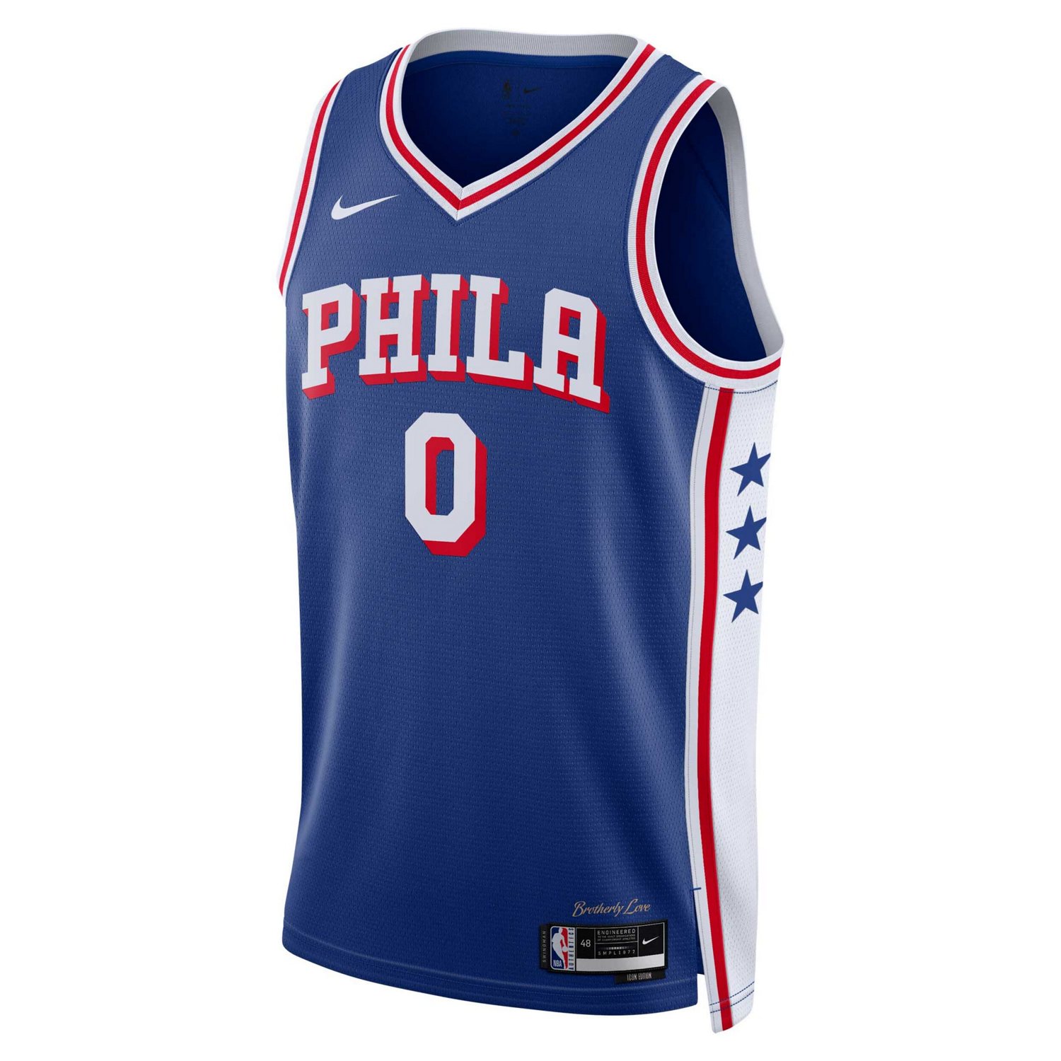 Unisex Nike Tyrese Maxey Philadelphia 76ers Swingman Jersey - Icon Edition                                                       - view number 2