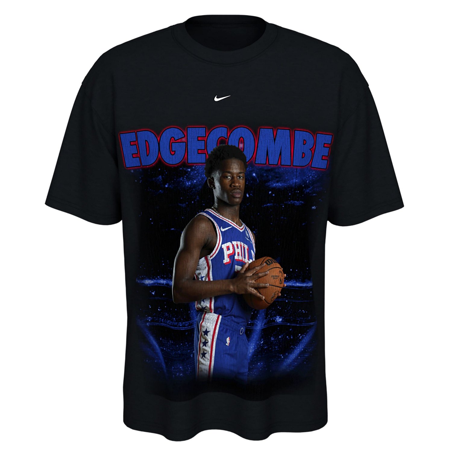 Unisex Nike VJ Edgecombe Philadelphia 76ers New Faces x New Places T-Shirt - view number 2
