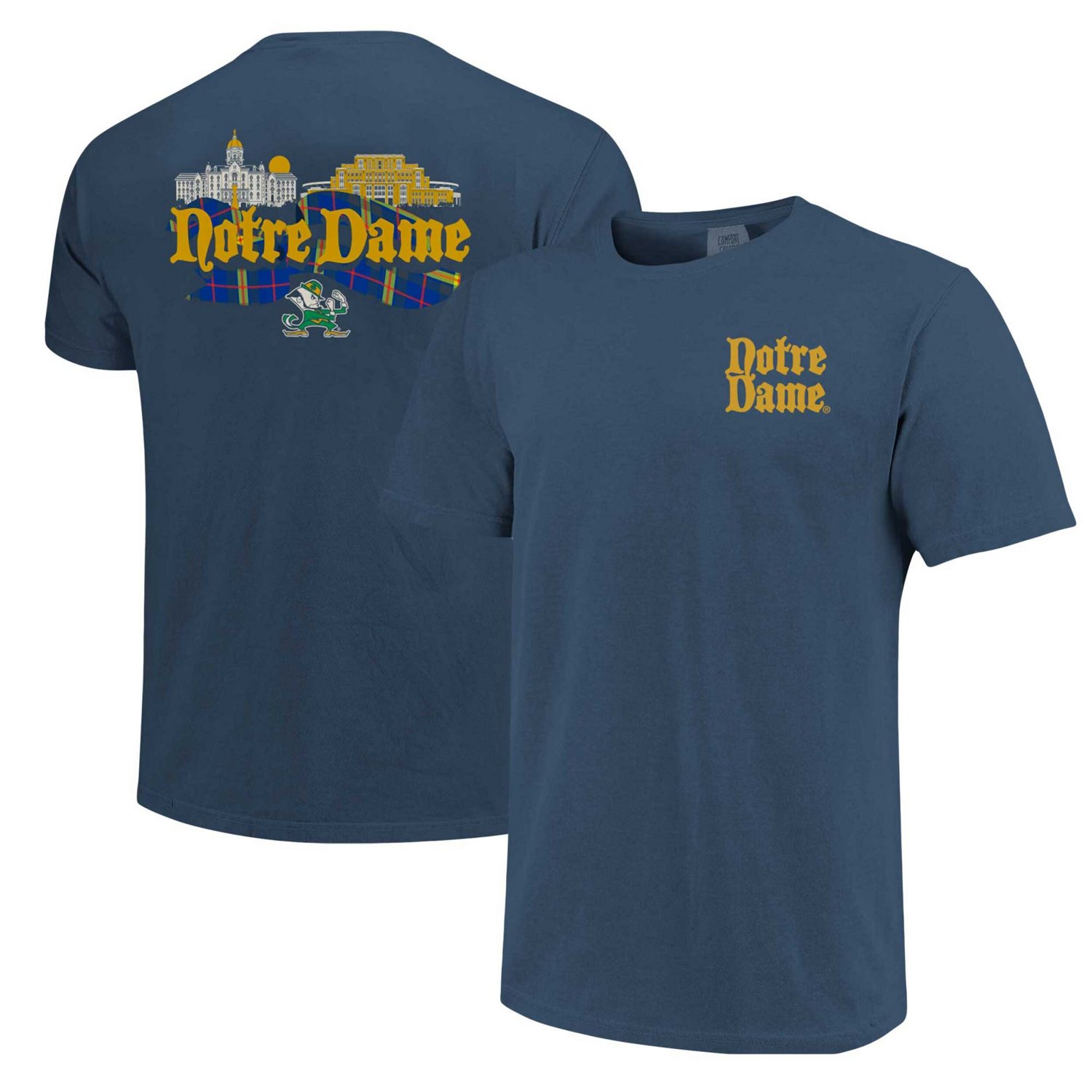 Unisex Notre Dame Fighting Irish Hyper Local Celtic Tartan Campus T-Shirt - view number 1