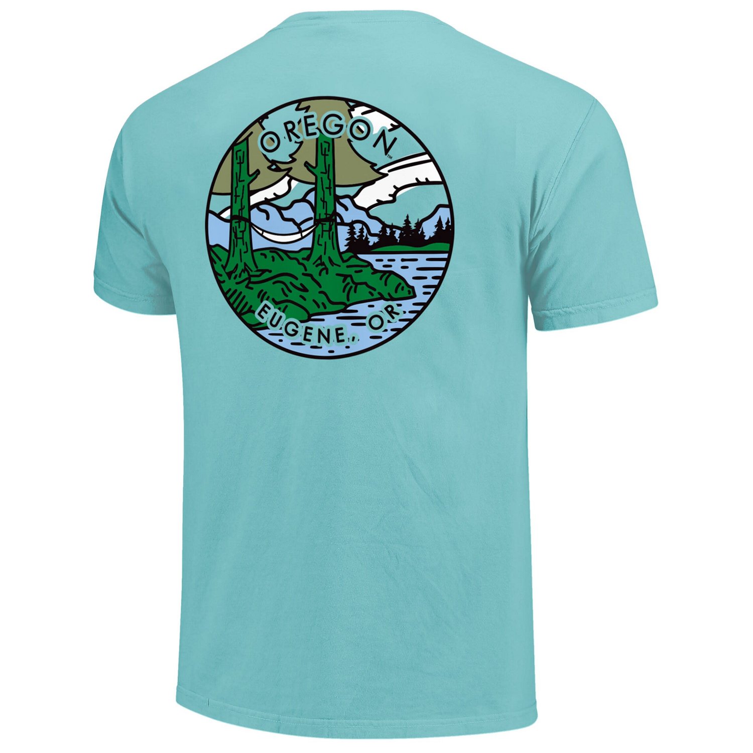 Unisex Oregon Ducks Scenic Comfort Colors T-Shirt - view number 3