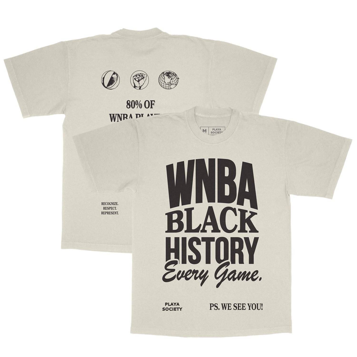 Unisex Playa Society WNBA Black History Month Every Game Premium T-Shirt - view number 1
