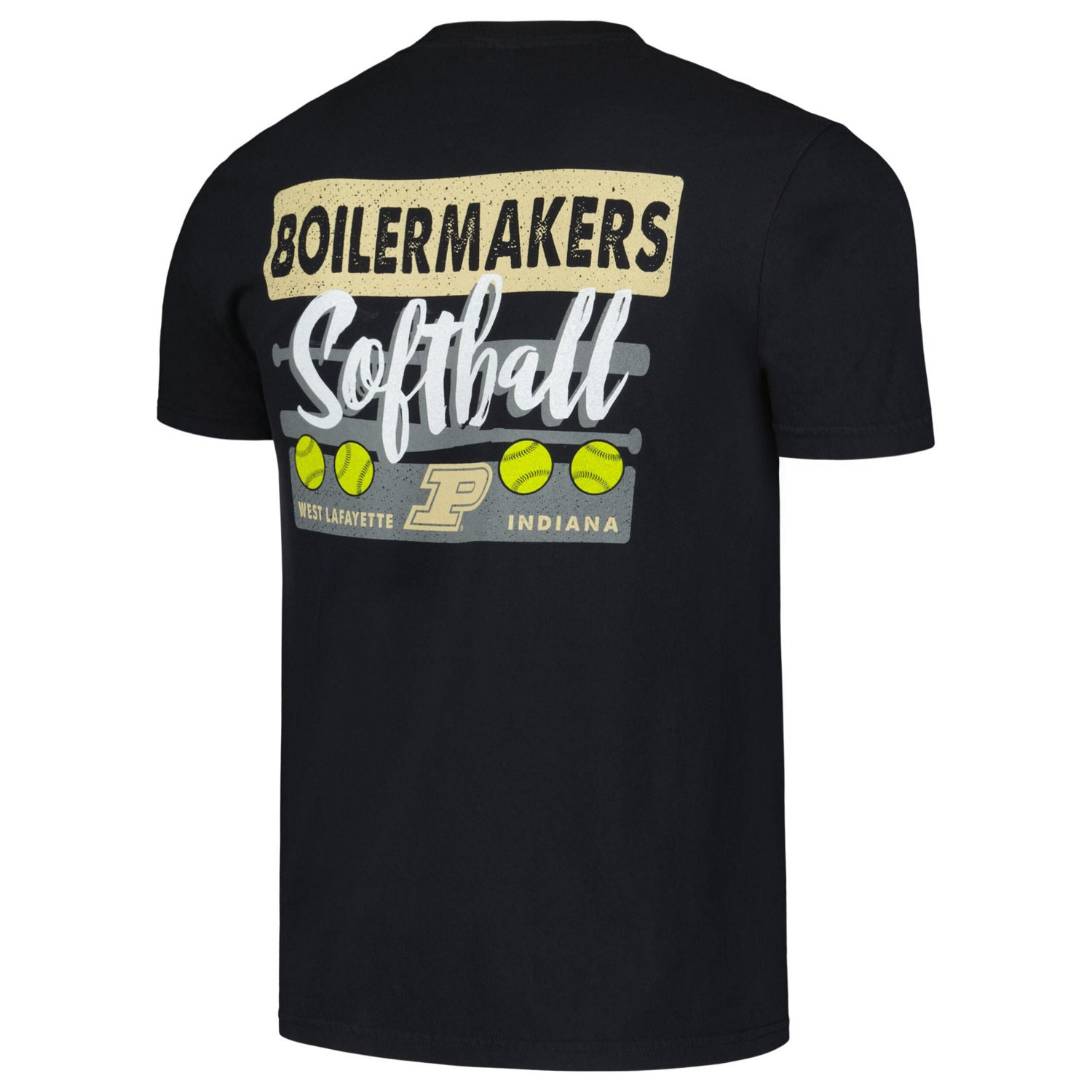 Unisex Purdue Boilermakers Gritty Softball Bats Comfort Colors T-Shirt - view number 3