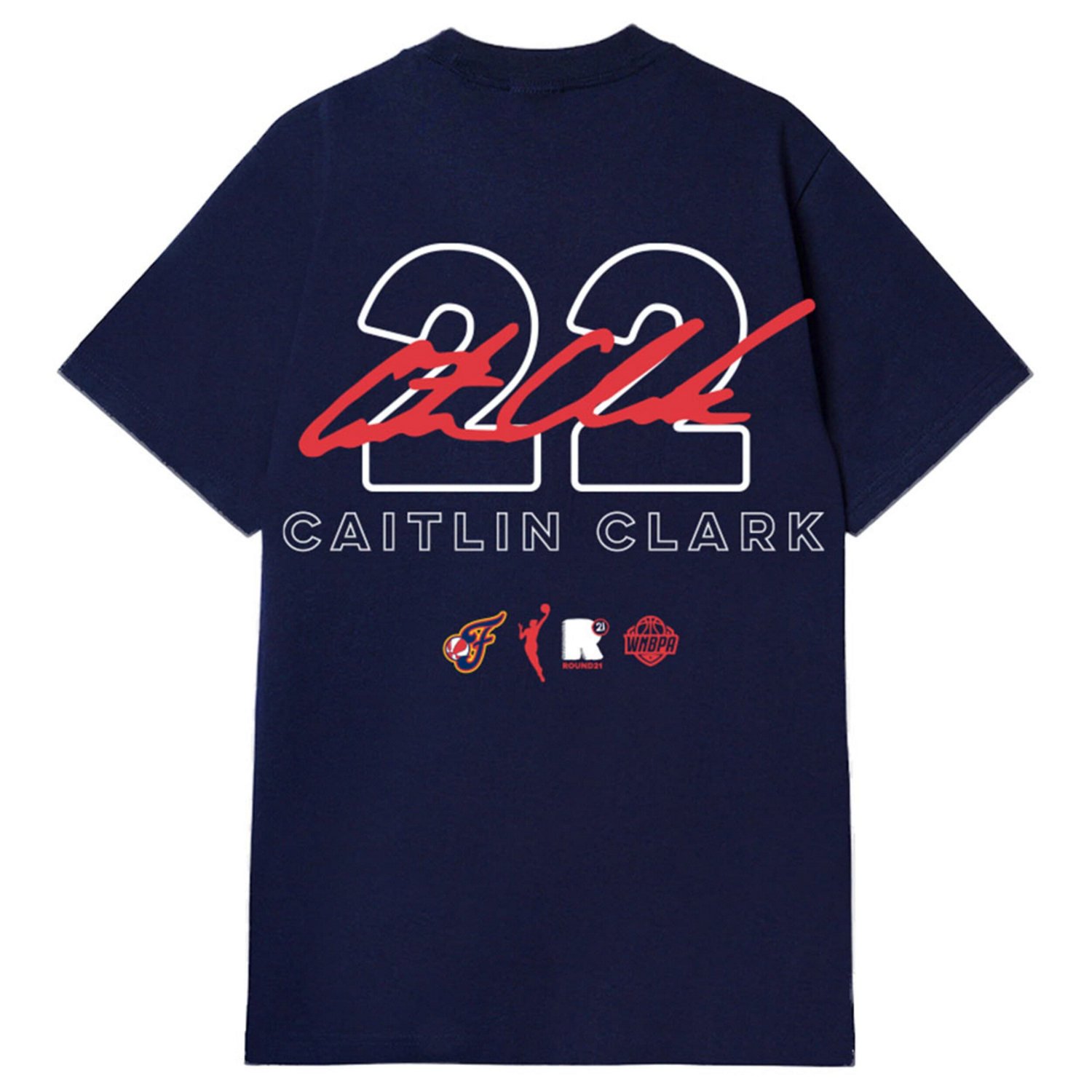 Unisex round21 Caitlin Clark Indiana Fever 2024 WNBA Rookie of the Year T-Shirt - view number 3