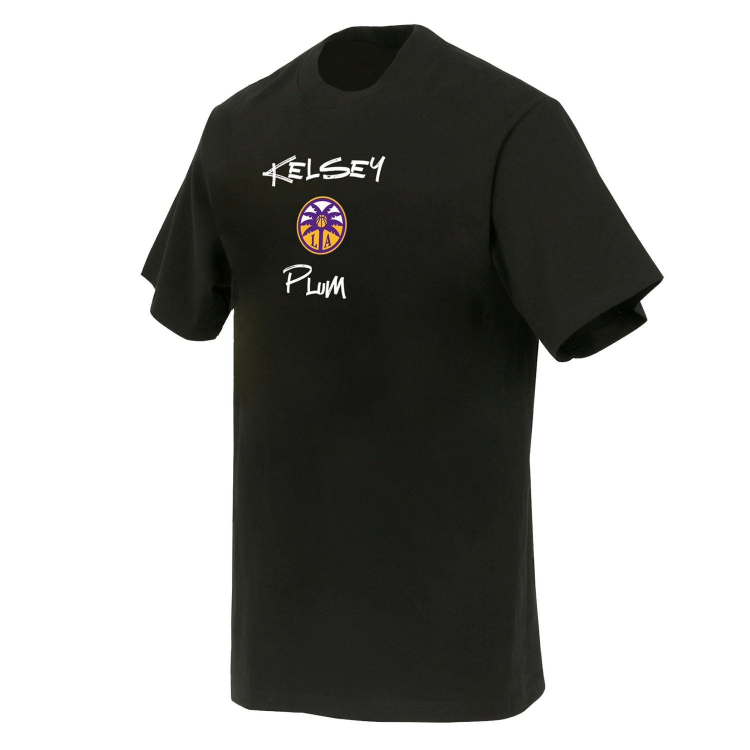 Unisex round21 Kelsey Los Angeles Sparks Boxy Signature Name  Number T-Shirt