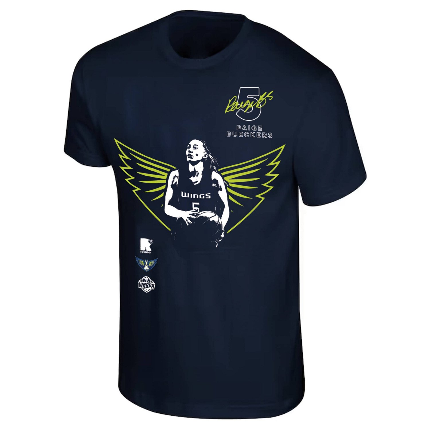 Unisex round21 Paige Bueckers Dallas Wings 2025 WNBA Draft Night T-Shirt - view number 2