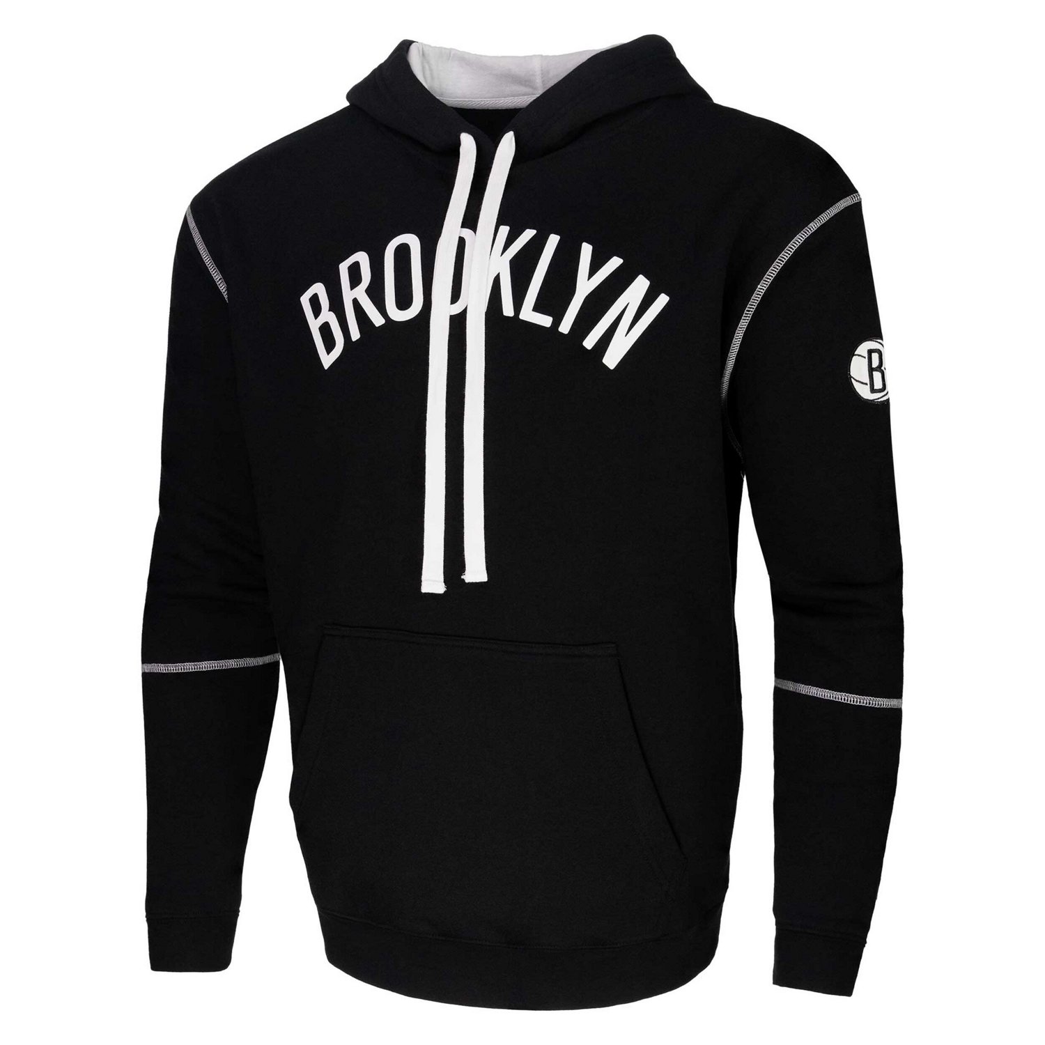 Unisex Stadium Essentials Brooklyn Nets Monument Pullover Hoodie                                                                 - view number 2