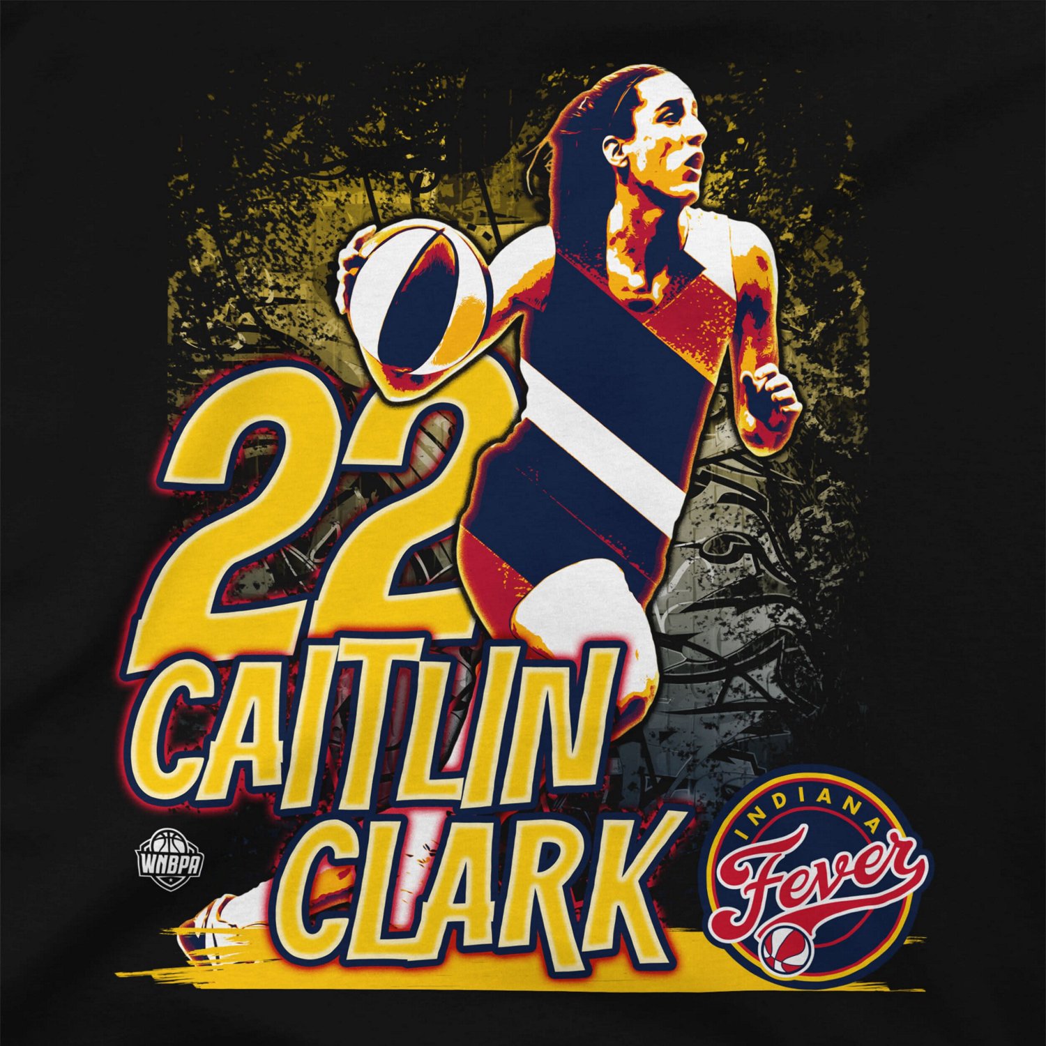 Unisex Stadium Essentials Caitlin Clark Indiana Fever Run Through T-Shirt                                                        - view number 2