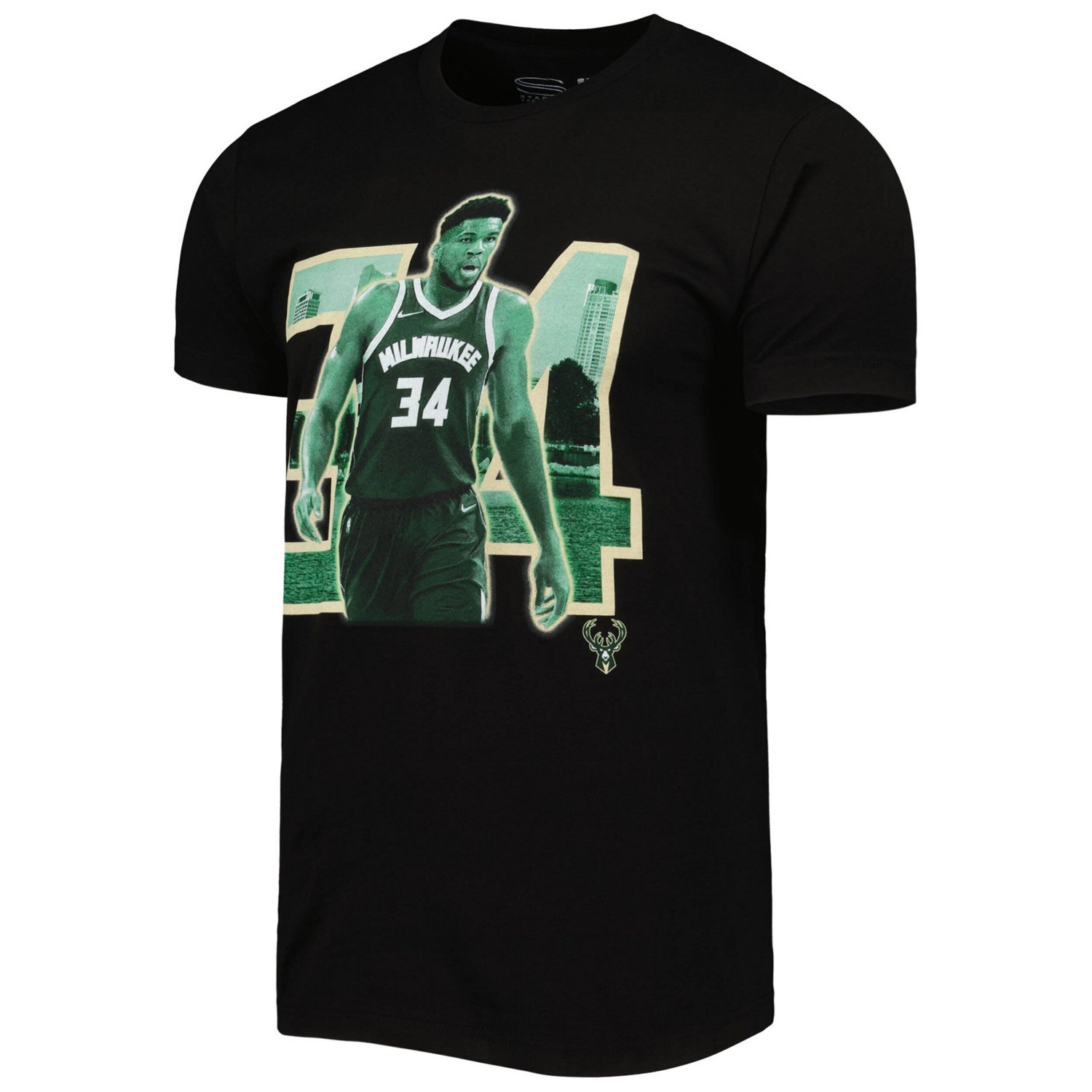 Unisex Stadium Essentials Giannis Antetokounmpo Milwaukee Bucks Player Skyline T-Shirt                                           - view number 2