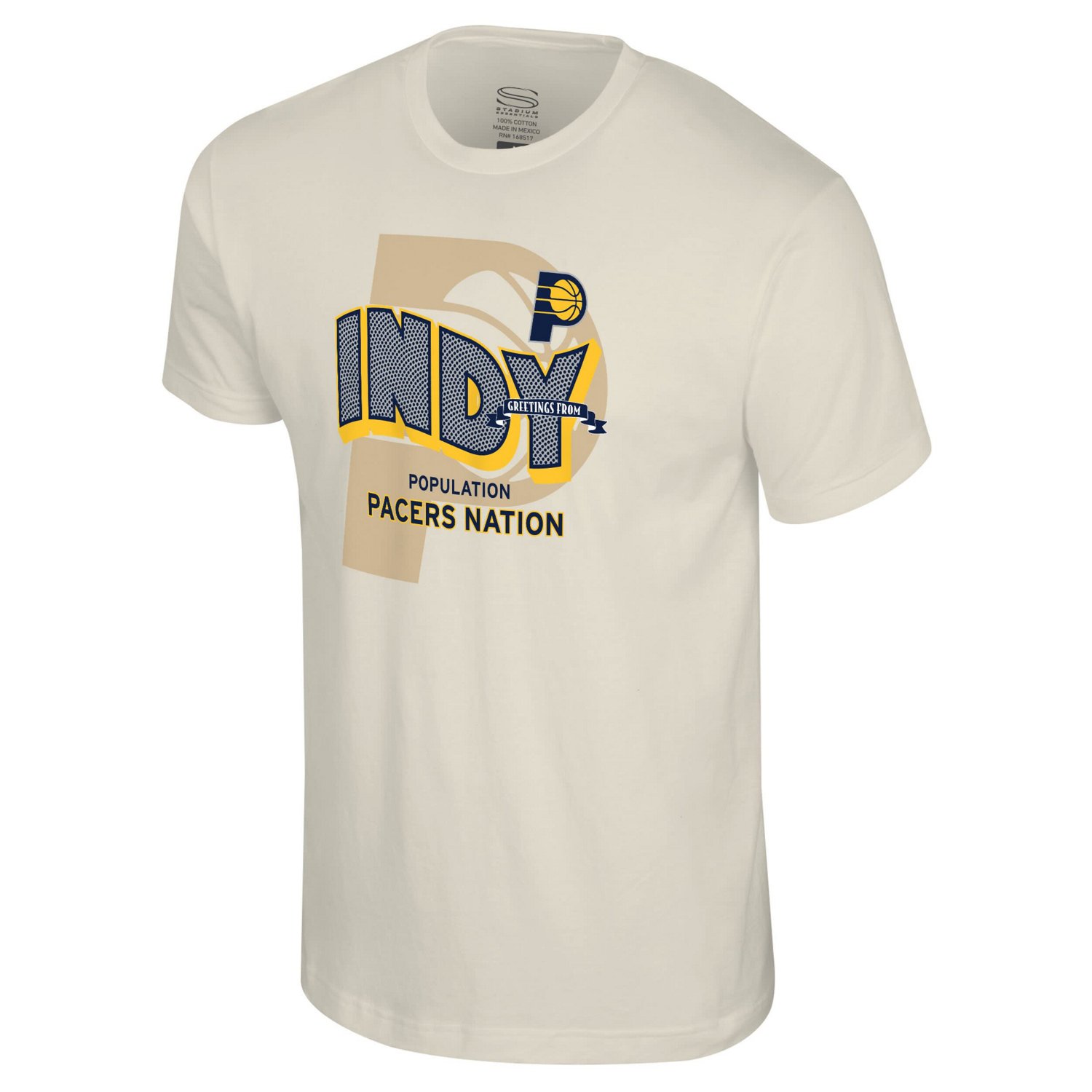 Unisex Stadium Essentials Indiana Pacers Greetings From T-Shirt - view number 2