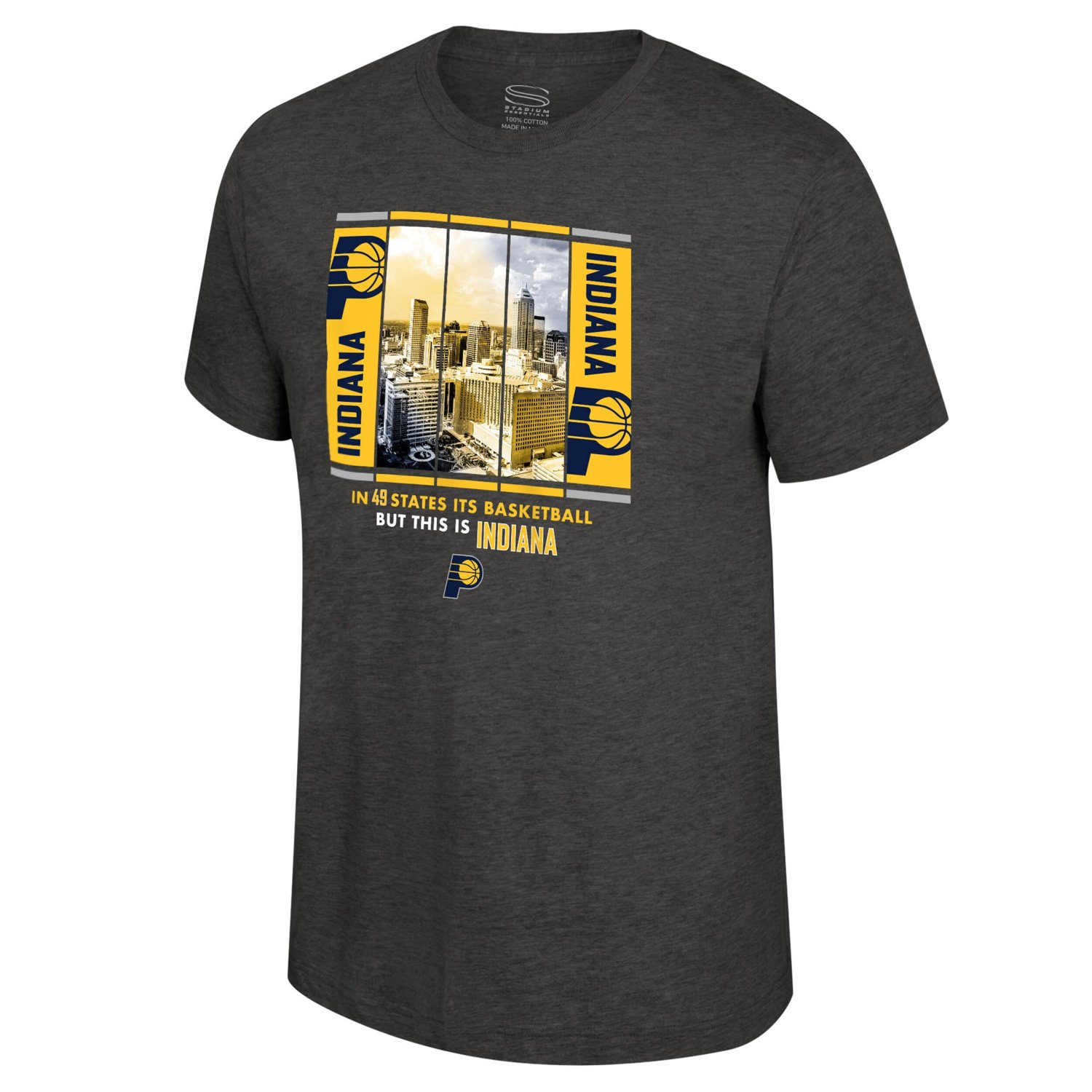 Unisex Stadium Essentials Indiana Pacers Skyline Boxout T-Shirt - view number 2