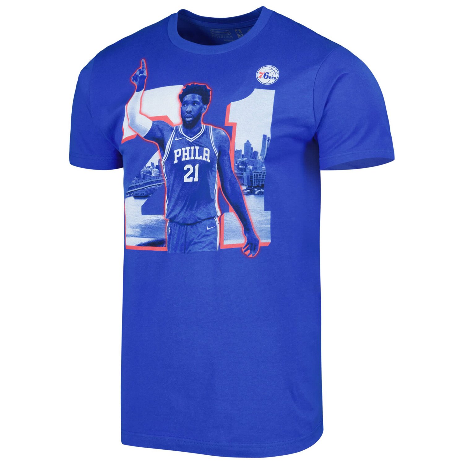 Unisex Stadium Essentials Joel Embiid Philadelphia 76ers Player Skyline T-Shirt                                                  - view number 2