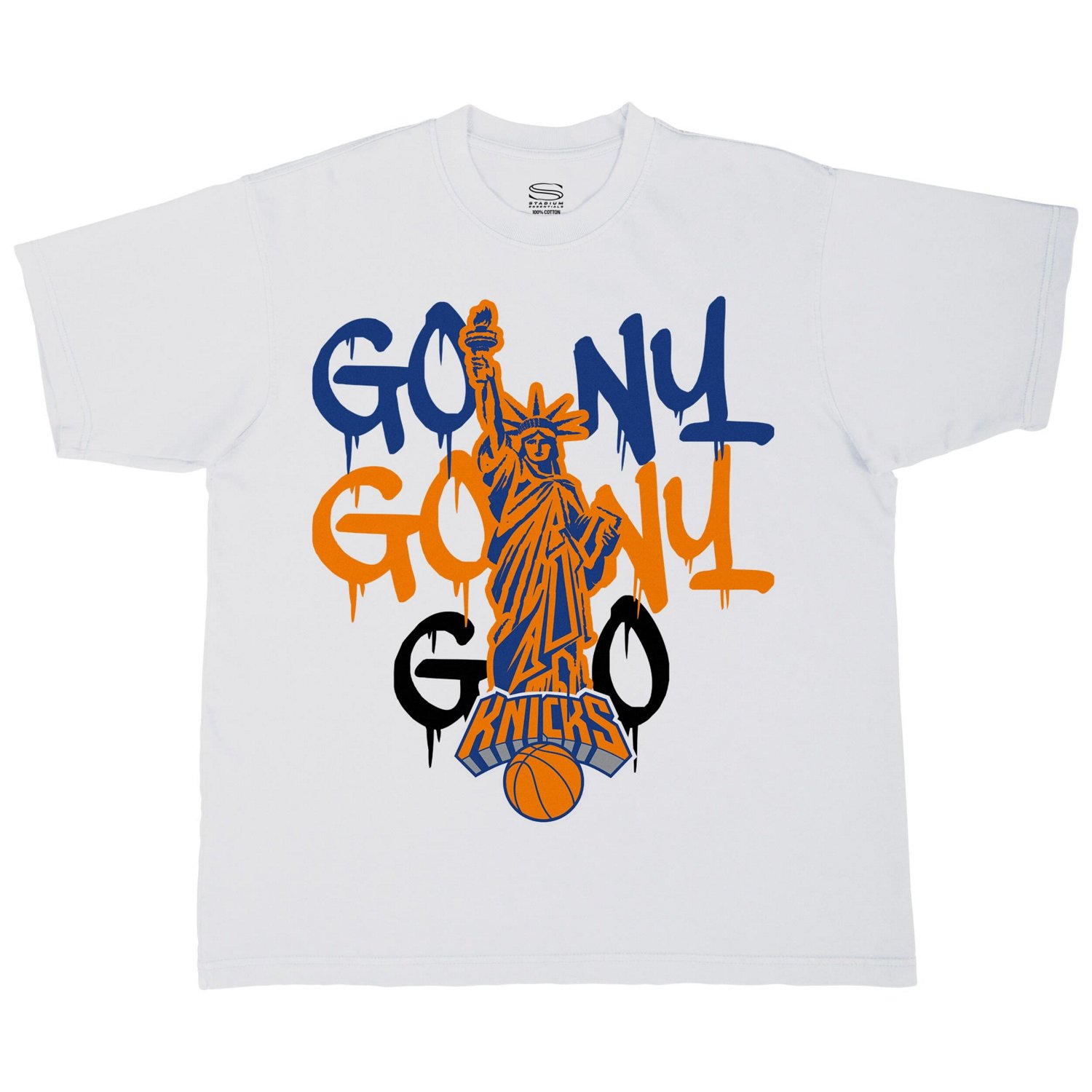 Unisex Stadium Essentials New York Knicks Oversized Go NY Go T-Shirt - view number 2