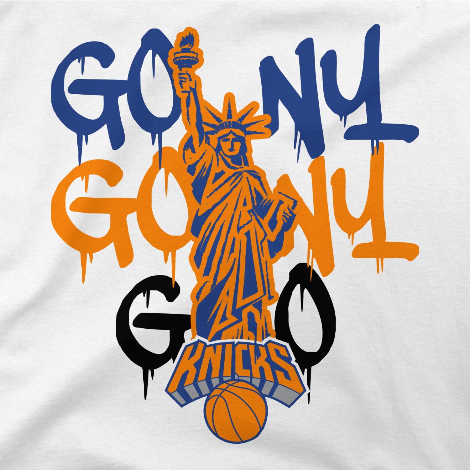Unisex Stadium Essentials New York Knicks Oversized Go NY Go T-Shirt - view number 4