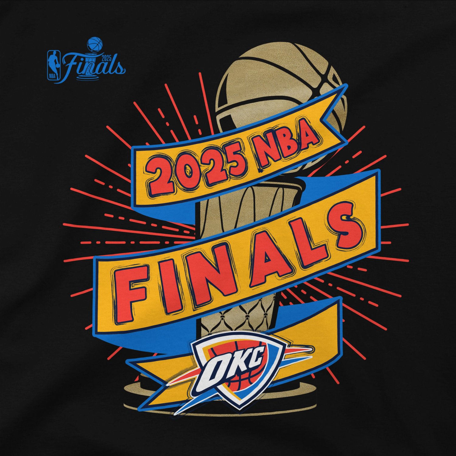 Unisex Stadium Essentials Oklahoma City Thunder 2025 NBA Finals Clutch T-Shirt - view number 4