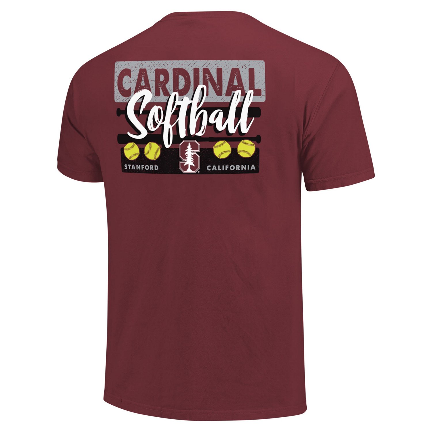 Unisex Stanford Gritty Softball Bats Comfort Colors T-Shirt                                                                      - view number 3