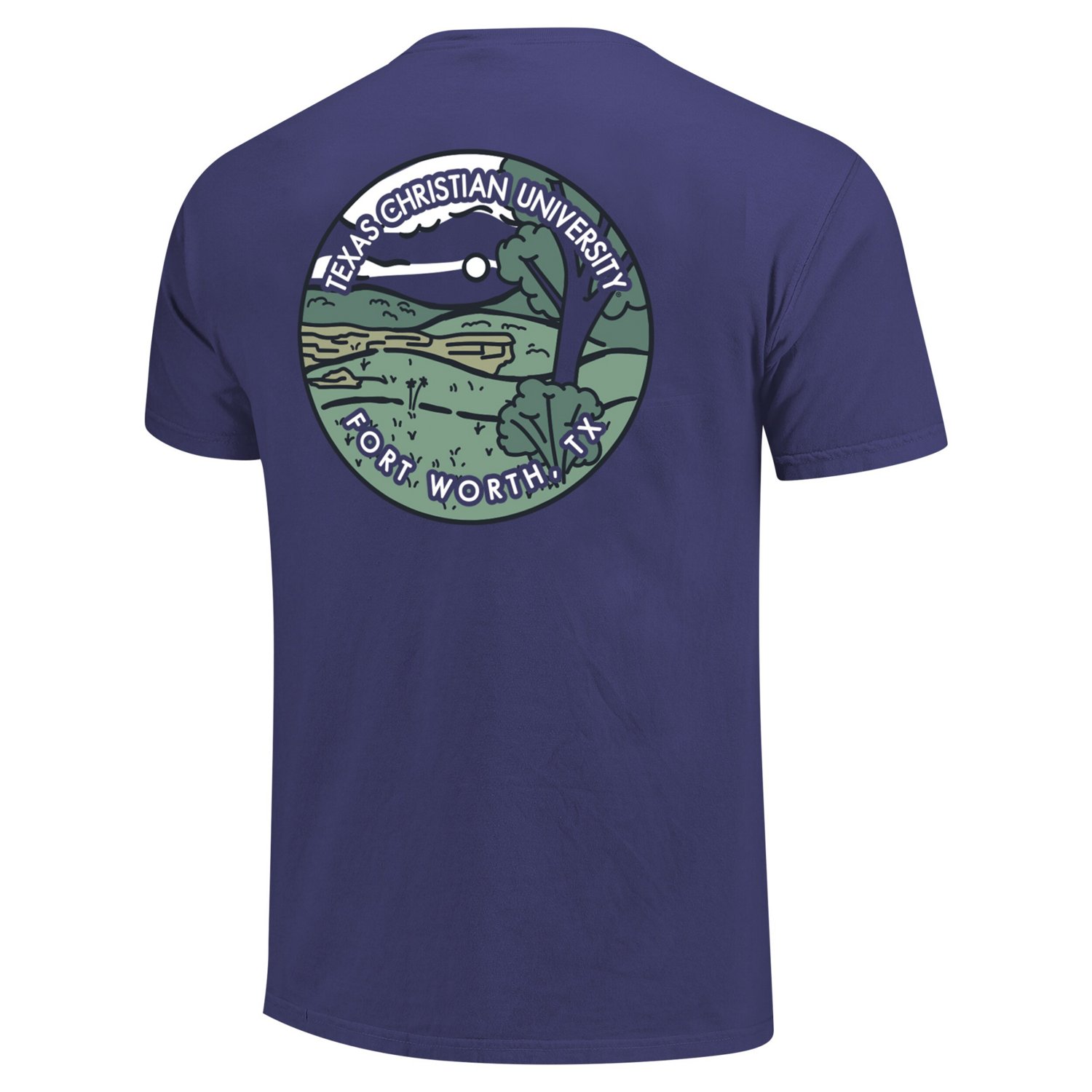 Unisex TCU Horned Frogs Scenic Comfort Colors T-Shirt - view number 3