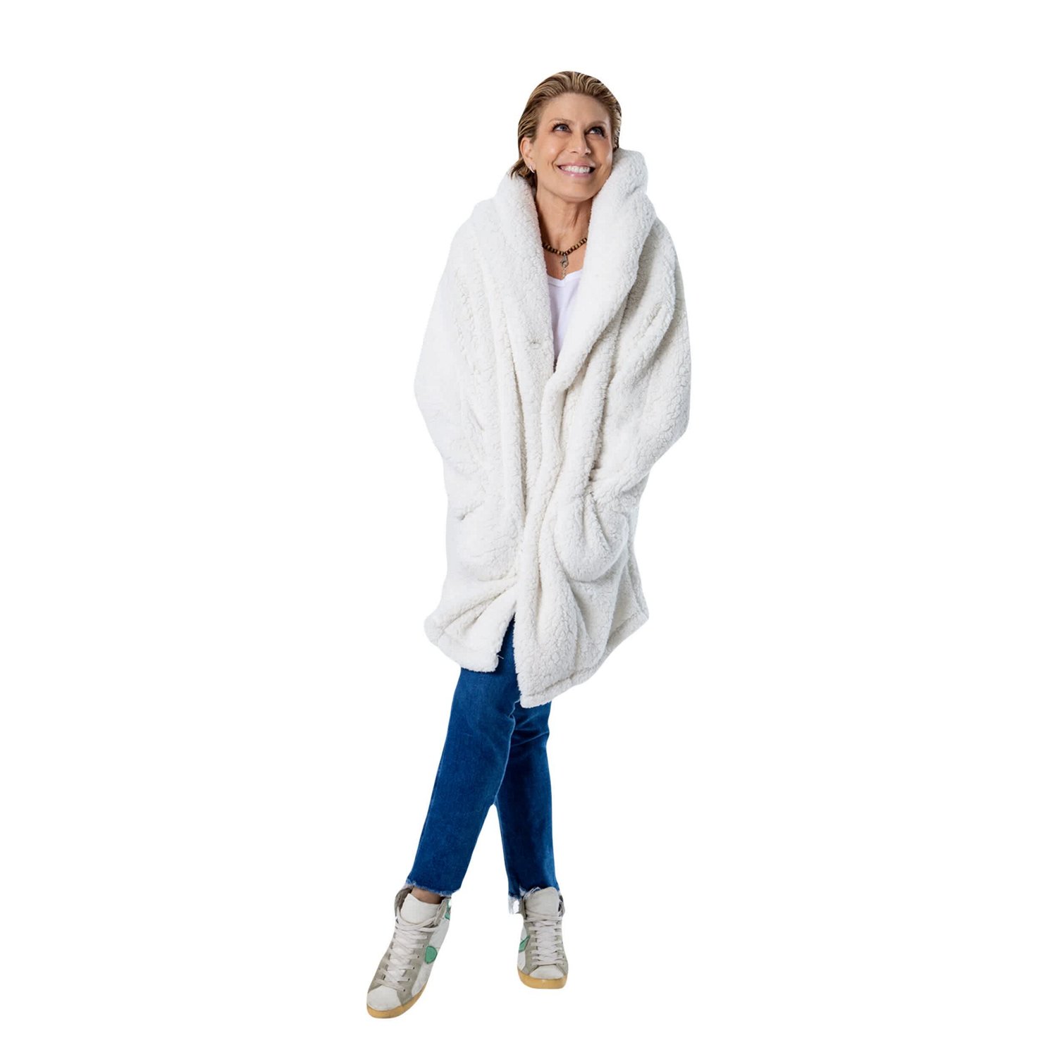 Unisex The Best Lounger in the World By Jill Martin Los Angeles Lakers Oversized Open-Front Hoodie Sweater - view number 3