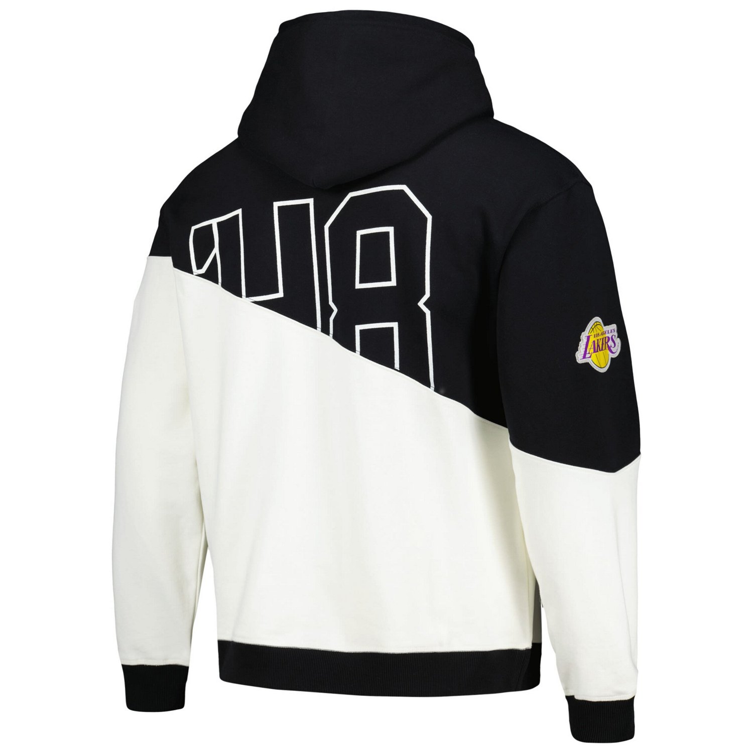 Unisex The Wild Collective Los Angeles Lakers Split Pullover Hoodie - view number 3