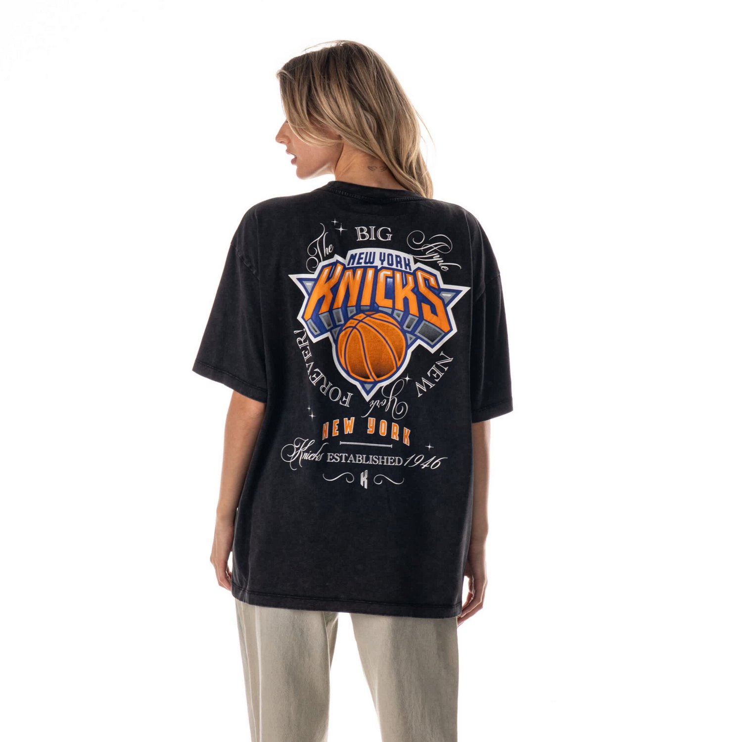 Unisex The Wild Collective New York Knicks Oversized Streetwear T-Shirt - view number 2