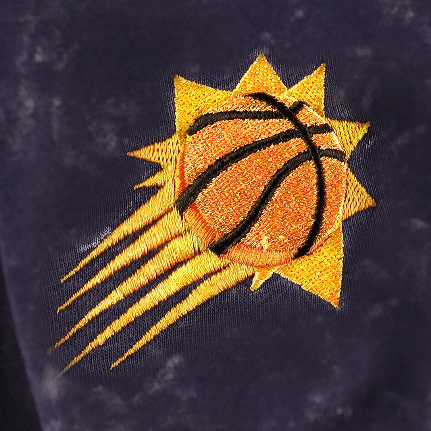 Unisex The Wild Collective Phoenix Suns Tonal Acid Wash Pullover Hoodie