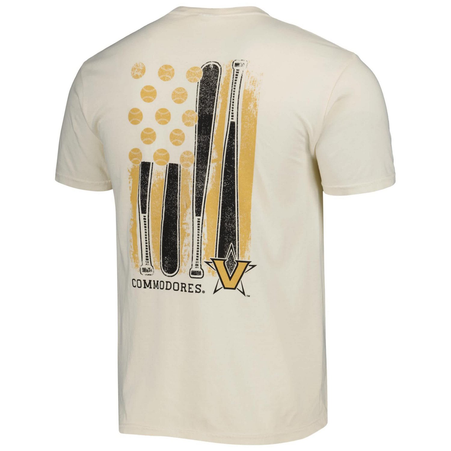Vanderbilt Commodores Baseball Flag Comfort Colors T-Shirt                                                                       - view number 3