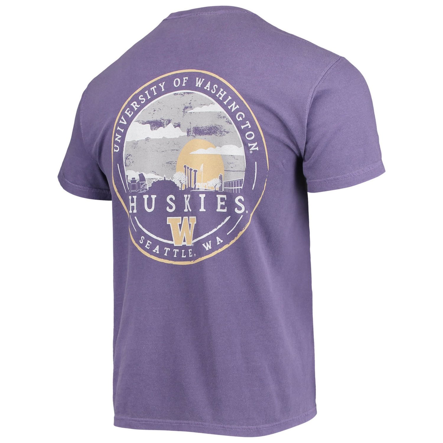 Washington Huskies Circle Campus Scene T-Shirt                                                                                   - view number 3