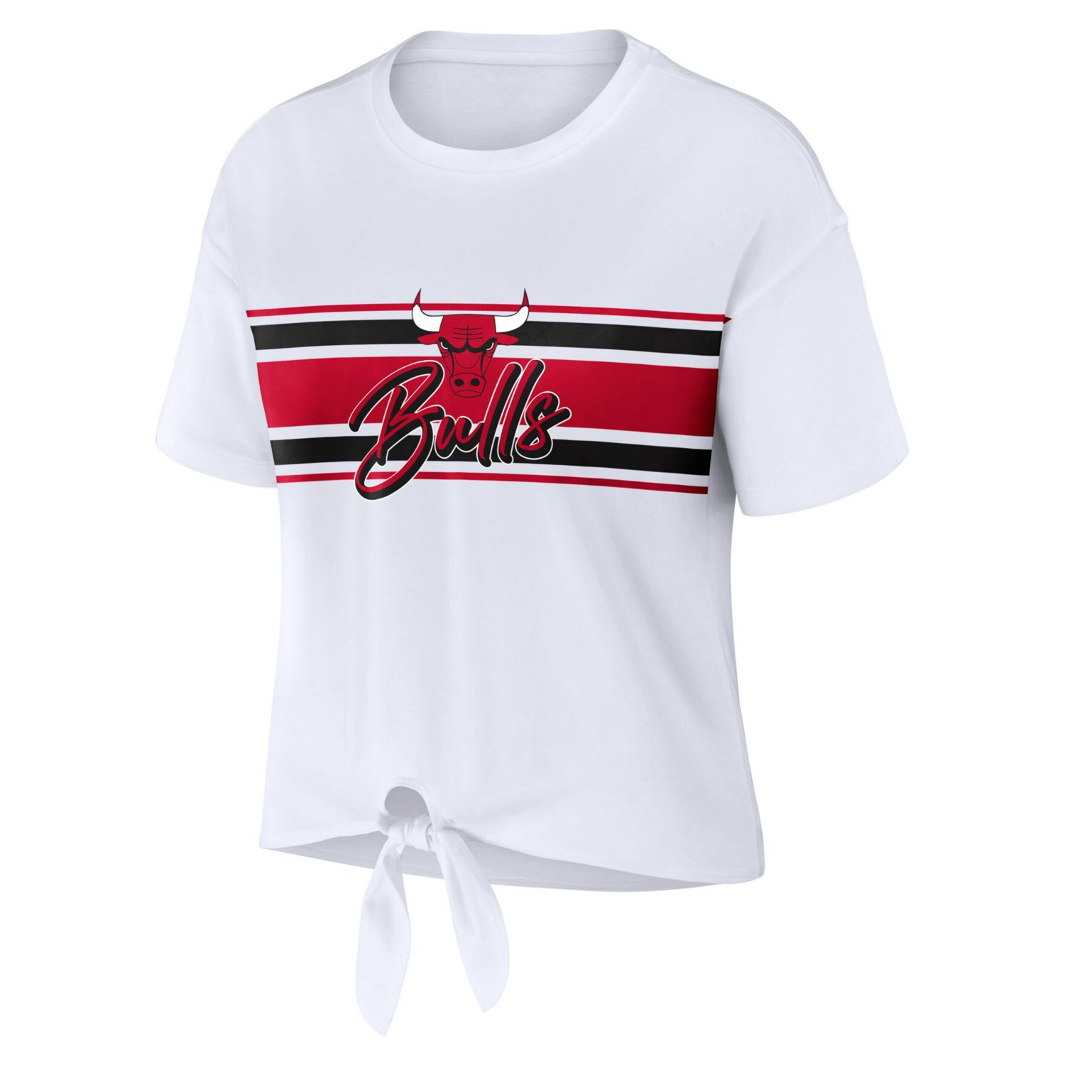 WEAR by Erin Andrews Chicago Bulls Tie-Front T-Shirt - view number 2