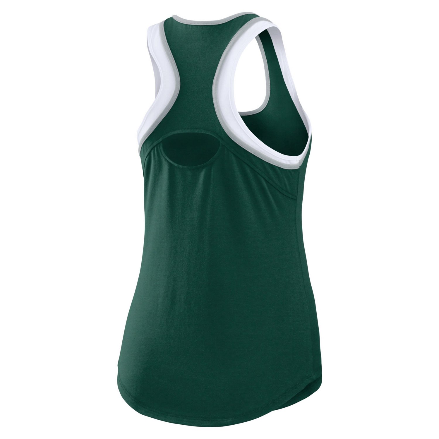 WEAR by Erin Andrews Michigan State Spartans Open Hole Razorback Tank Top - view number 3