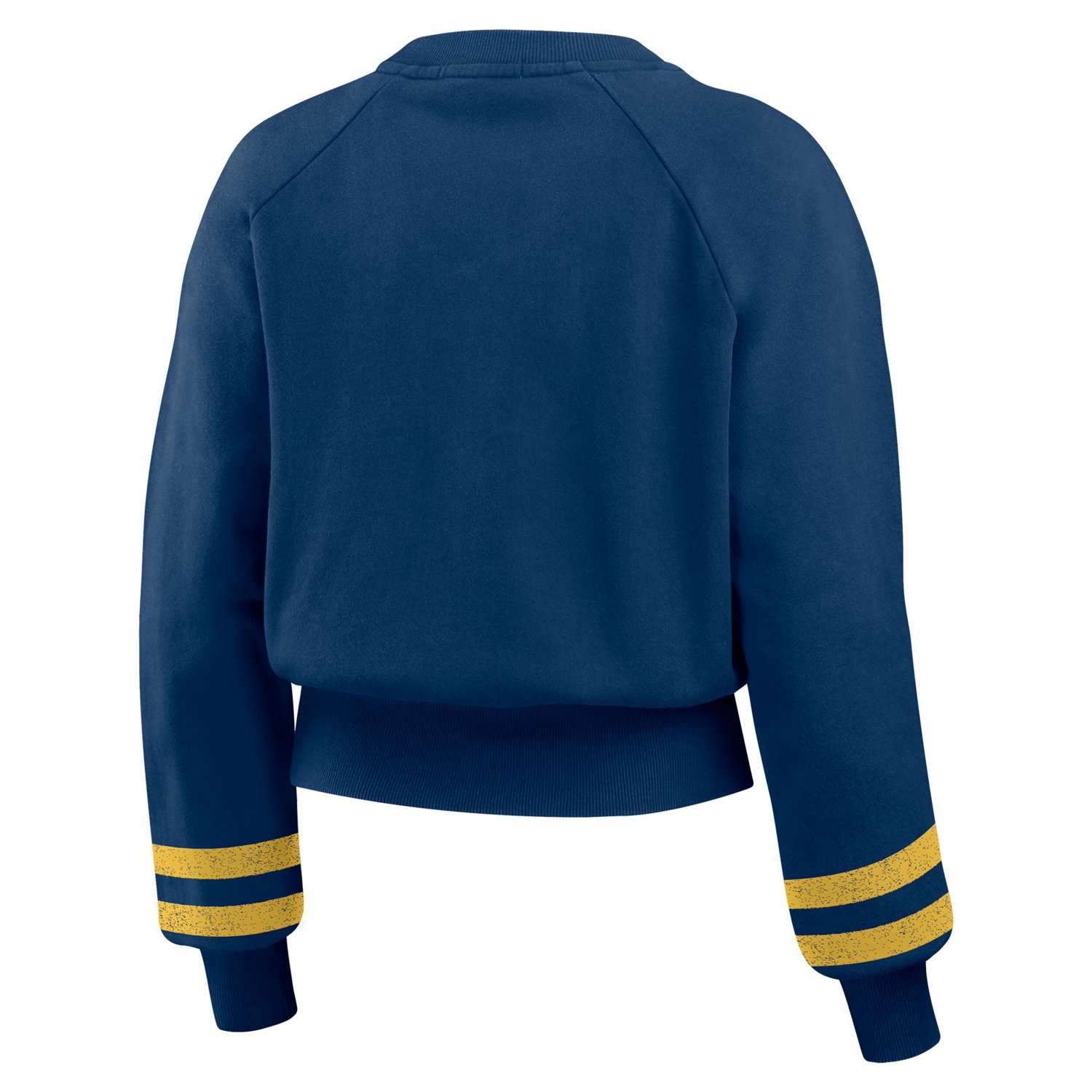 WEAR by Erin Andrews Milwaukee Brewers Vintage Washed Cropped Pullover Sweatshirt - view number 3