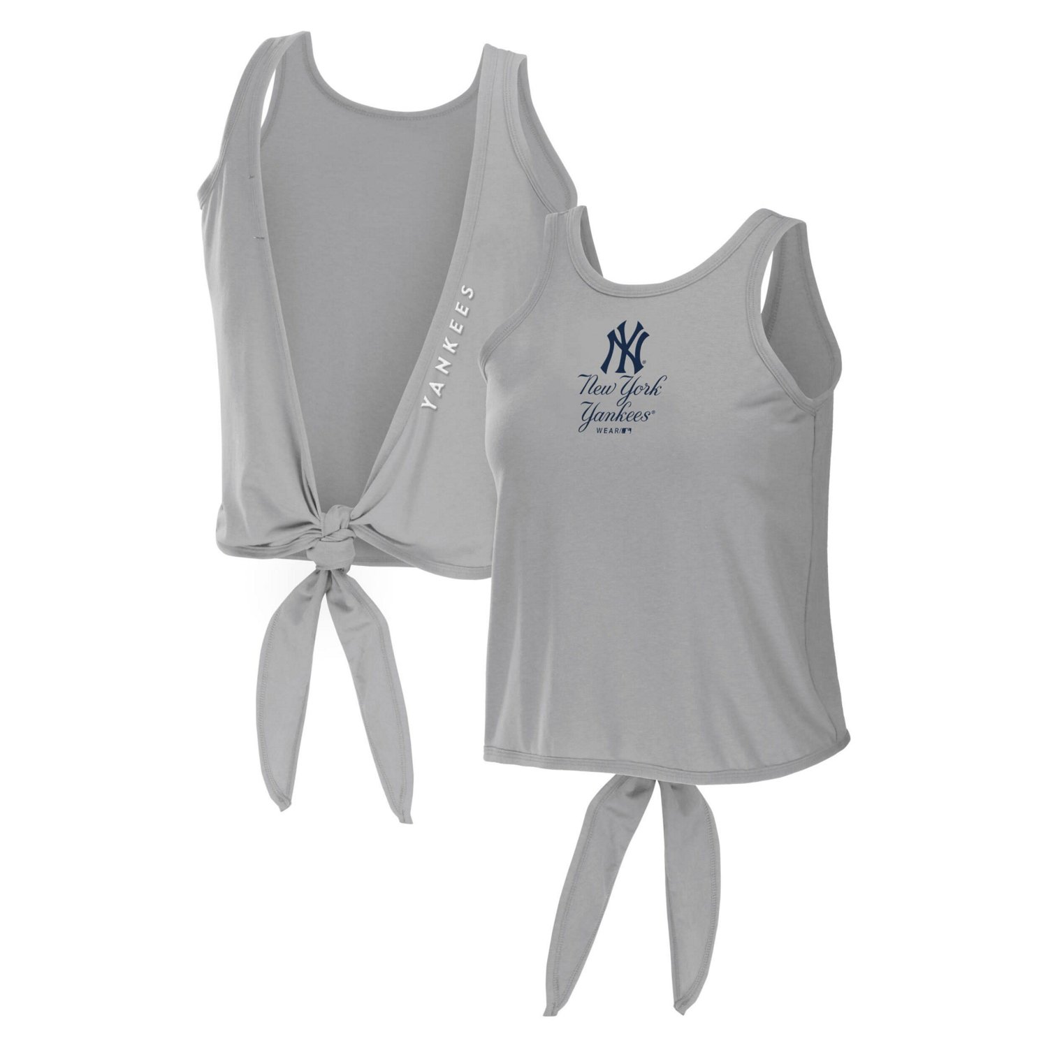 WEAR by Erin Andrews New York Yankees Open Back Twist Tie Tank Top