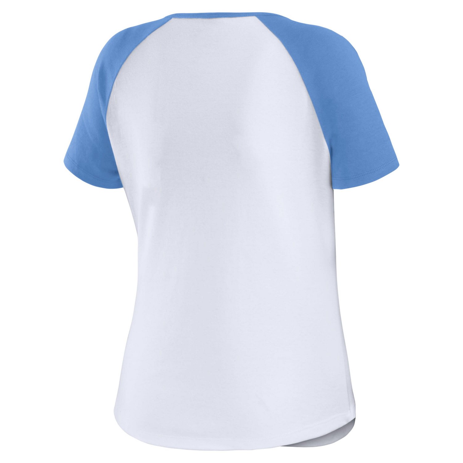 WEAR by Erin Andrews North Carolina Tar Heels Baseball Logo Raglan Henley T-Shirt - view number 3
