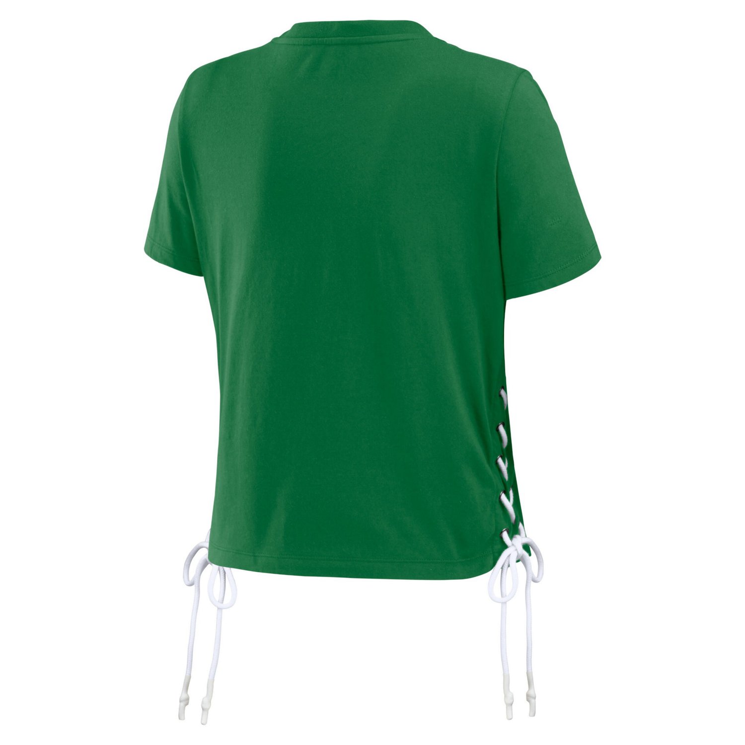 WEAR by Erin Andrews Oregon Ducks Side Lace-Up Modest Crop T-Shirt - view number 3