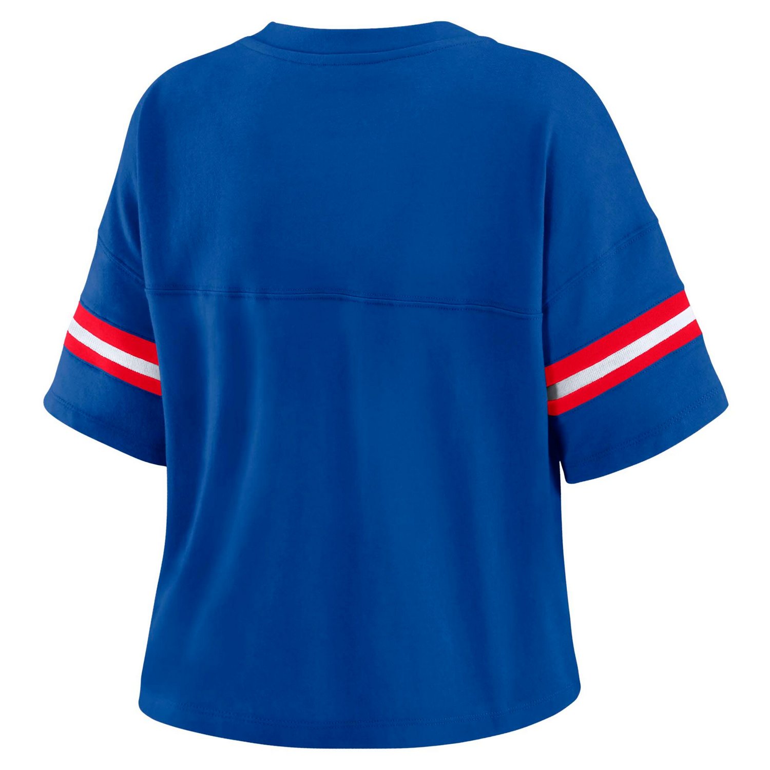 WEAR by Erin Andrews Philadelphia 76ers Plus Size Color Block Boxy V-Neck T-Shirt - view number 3