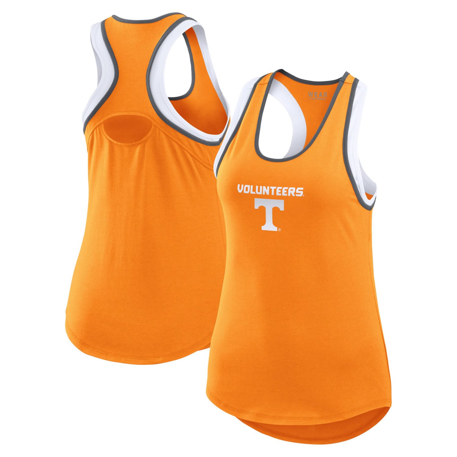 WEAR by Erin Andrews Tennessee Volunteers Open Hole Razorback Tank Top