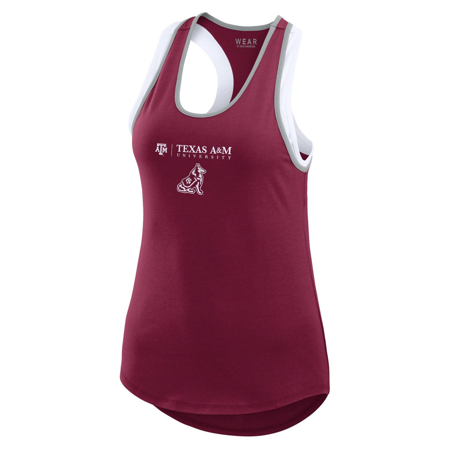 WEAR by Erin Andrews Texas AM Aggies Open Hole Razorback Tank Top - view number 2