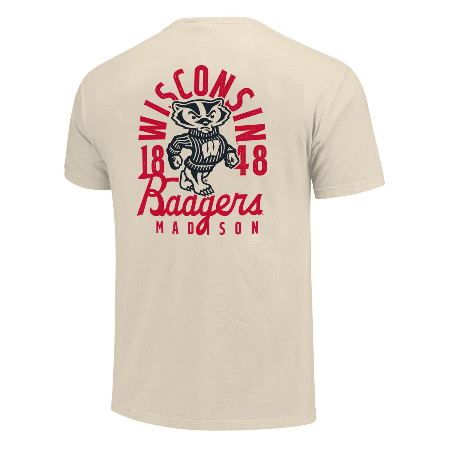 Wisconsin Badgers Comfort Colors Mascot Overlay T-Shirt - view number 3