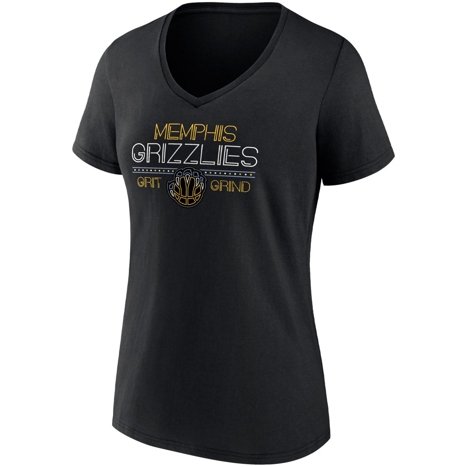 Wo Fanatics Memphis Grizzlies Hometown Collection Grit Grind V-Neck T-Shirt