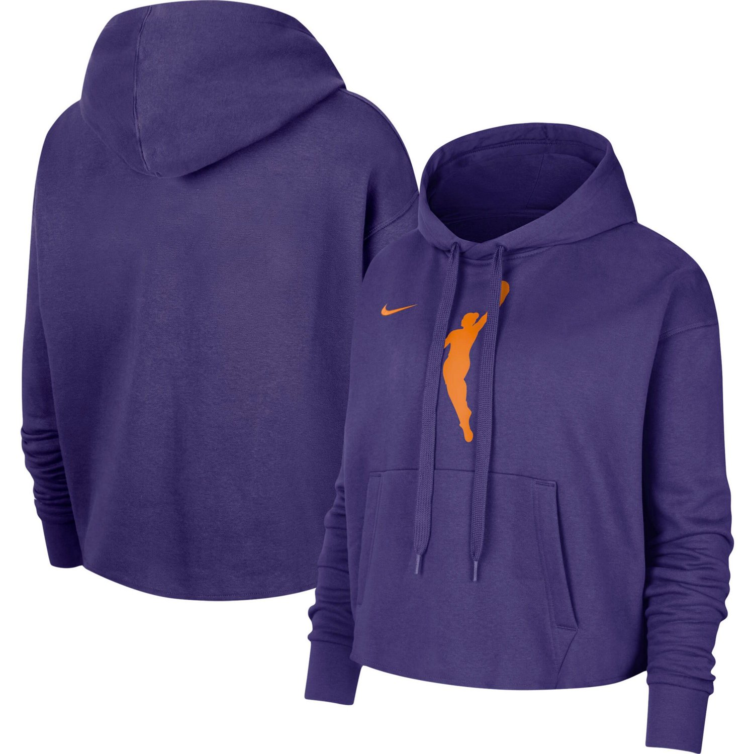 Women's Nike WNBA Logowoman Team 13 Cropped Pullover Hoodie