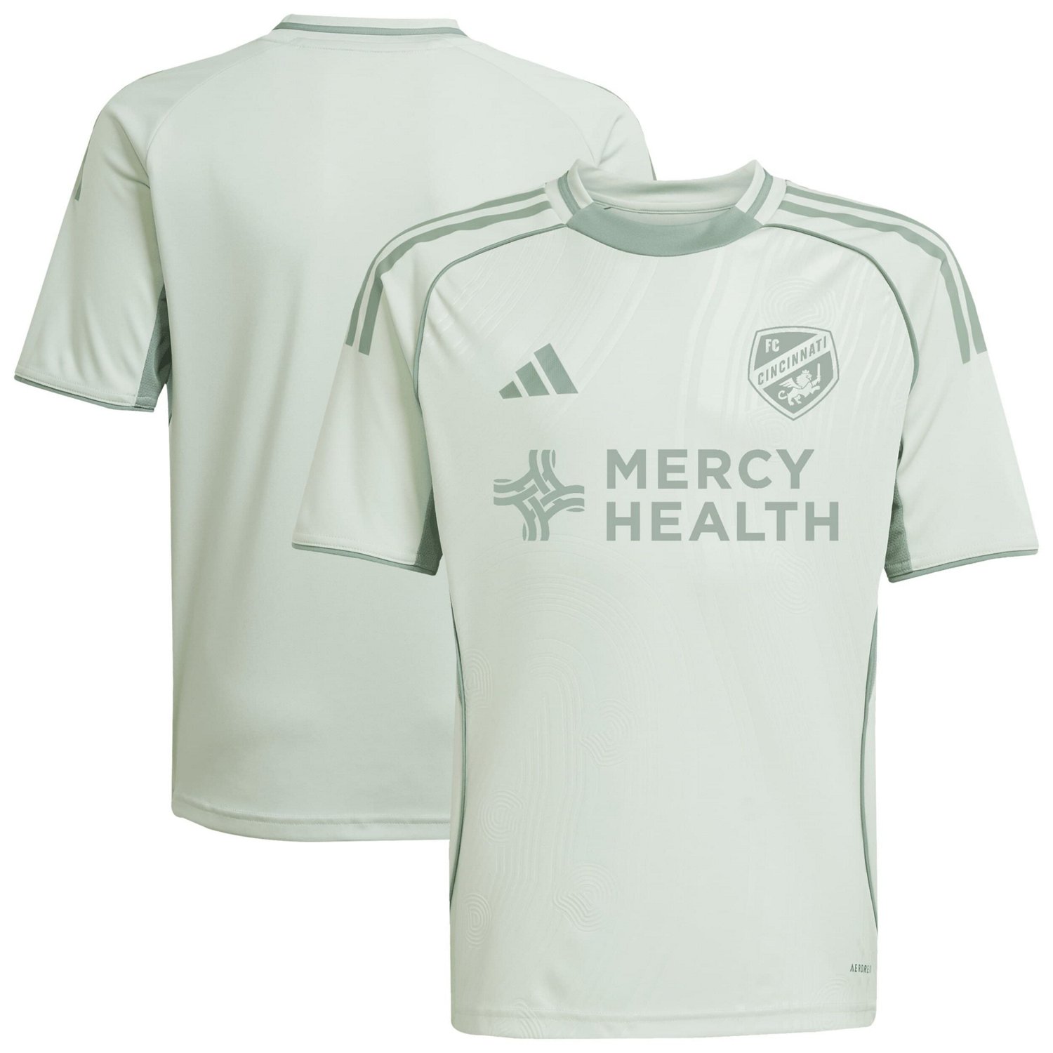 Youth adidas Light FC Cincinnati 2025 One Planet Pre-Match Top