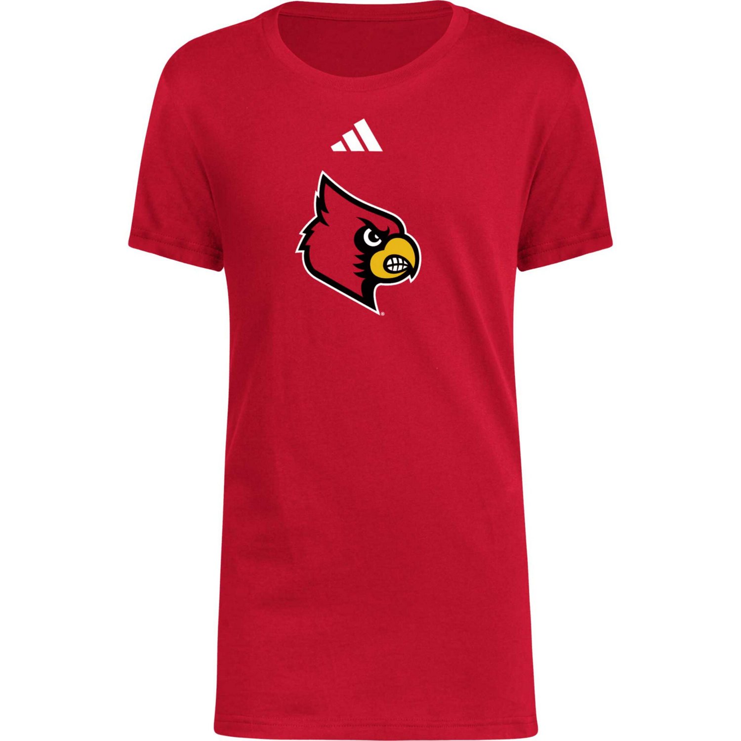 Youth adidas Louisville Cardinals 2023 Sideline Locker Room Logo Fresh T-Shirt - view number 2