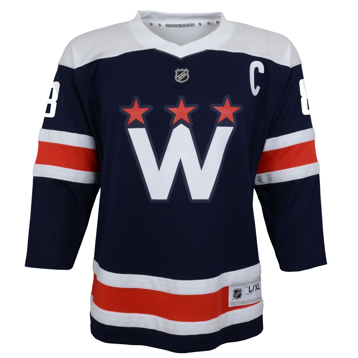 Youth Alexander Ovechkin Washington Capitals 2020 21 Alternate Replica Player Jersey - view number 2