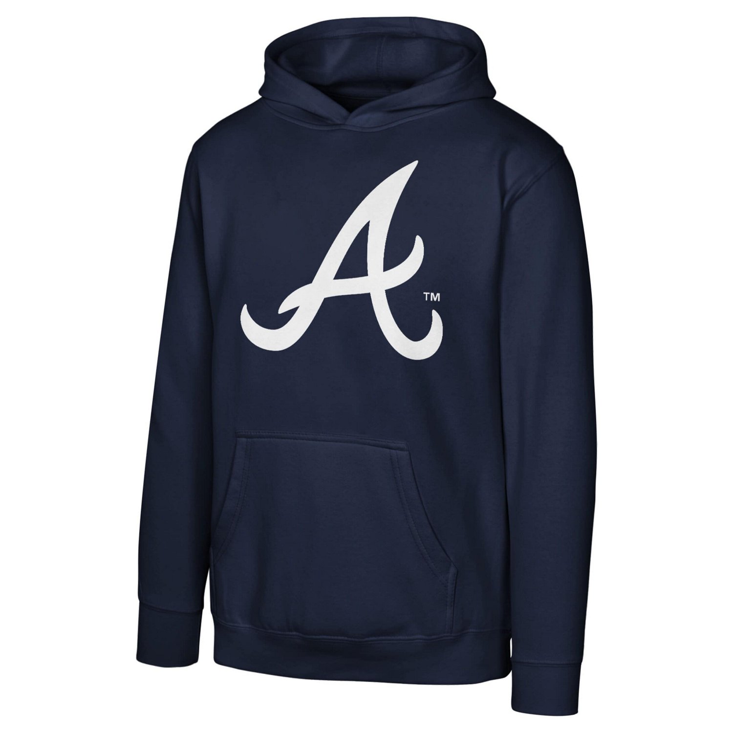 Youth Atlanta Braves Primary Logo Pullover Hoodie - view number 1