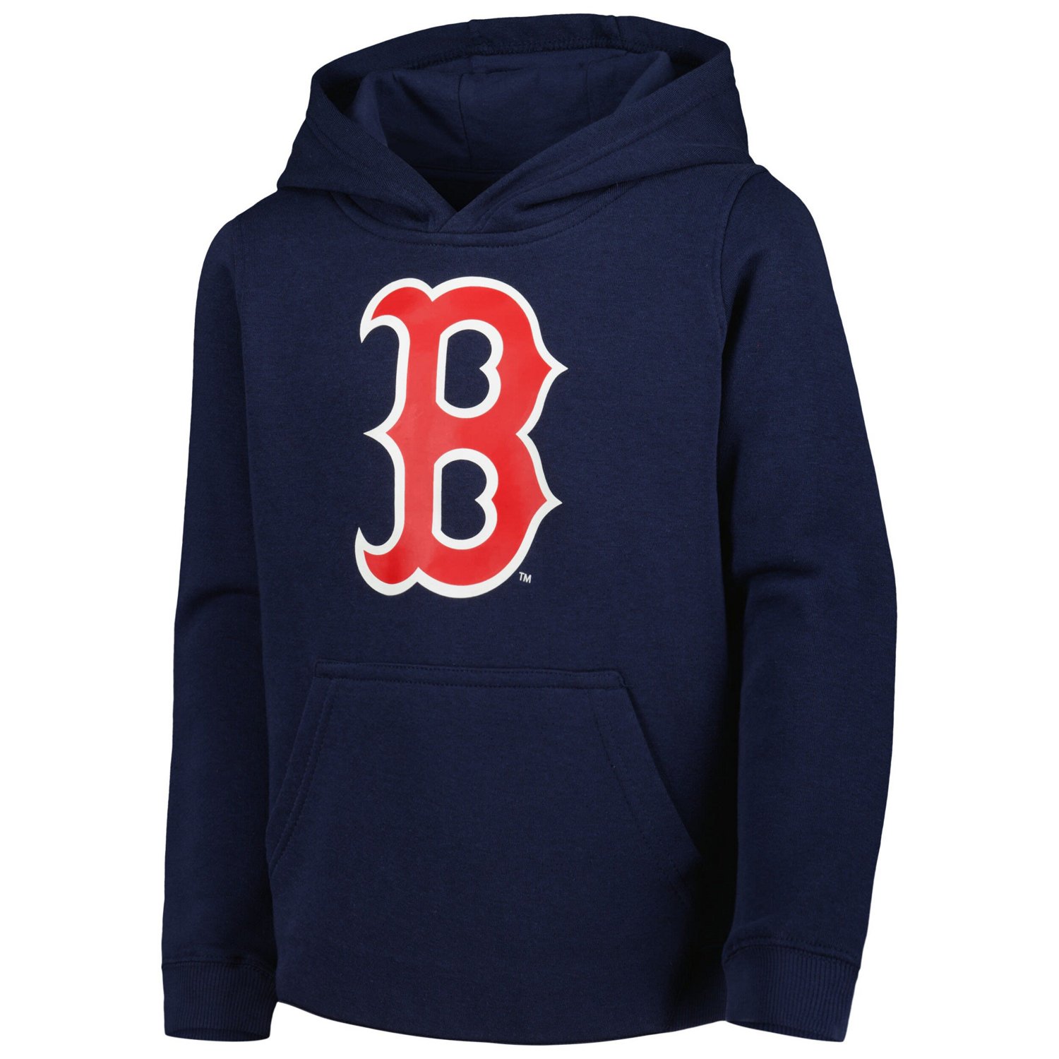 Youth Boston Red Sox Team Primary Logo Pullover Hoodie - view number 2