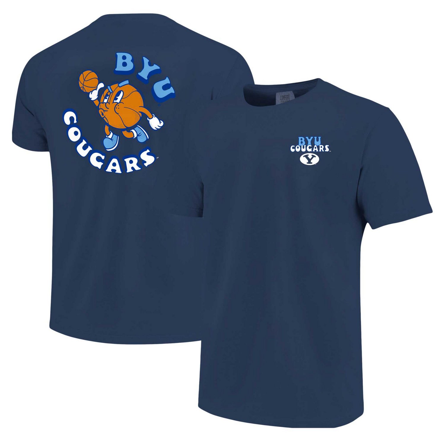 Youth BYU Cougars Comfort Colors Basketball T-Shirt